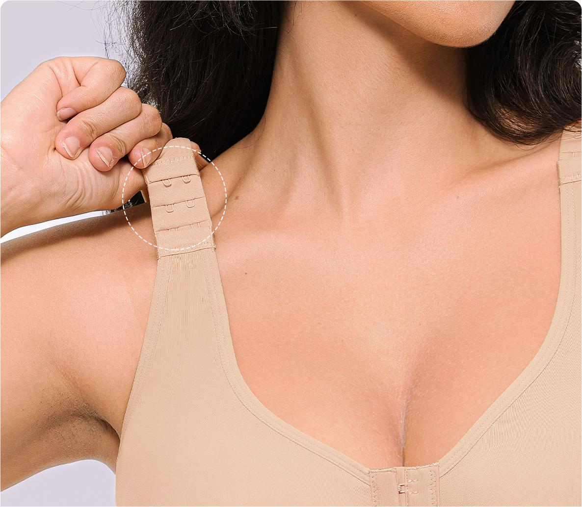 Shapellx Shapewear with bra Bare Essentials AirSlim Unlined Wireless Back Support Bra