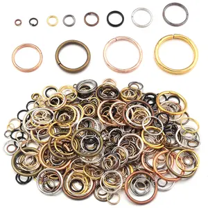 200pcs/lot 3-12mm Iron Jump Rings Split Rings Connectors For Jewelry Making DIY Necklace Bracelet Keychain Accessories