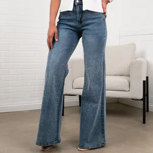 Crystal FLARE High-Waisted Sparkle Jeans Must Have 32" Inseam
