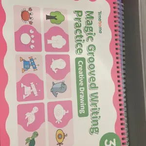 Hatwoo 4 Pack Magic Water Book With Pen (Random Color), Educational Magic Water Painting Book, Reusable Graffiti Filling Book, Christmas Gift