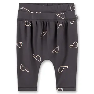 Sanetta Grey Bird Print Pants
