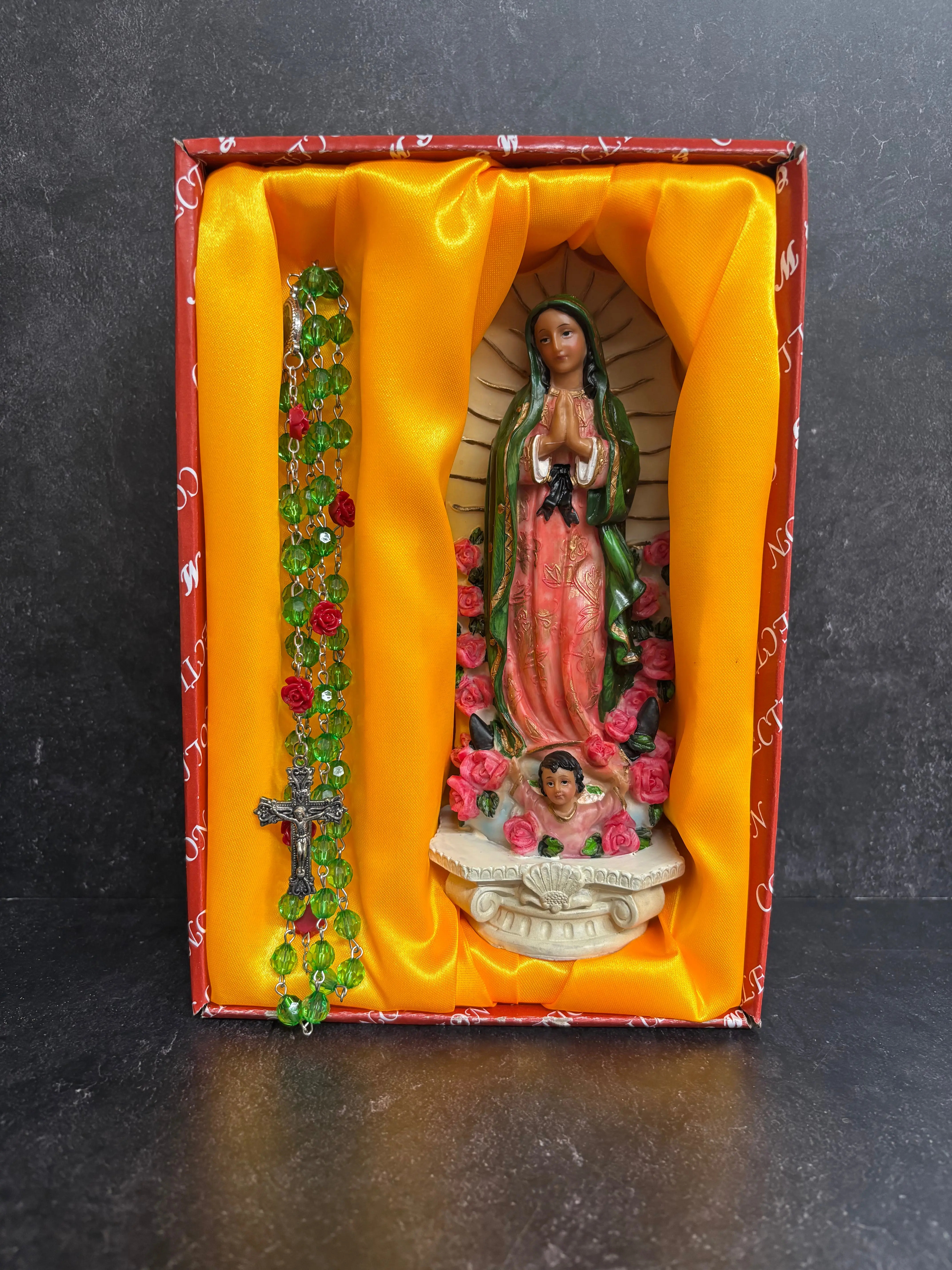 La Virgencita - Statue & Rosary Gift Set
