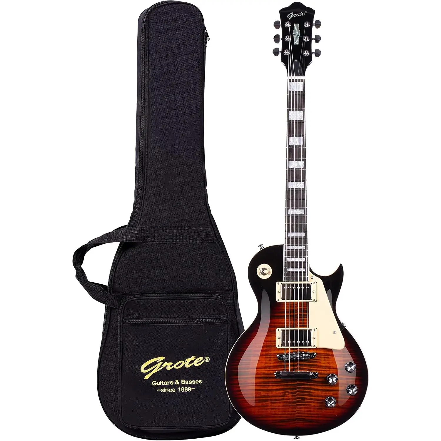 GROTE Guitar Solid Body Electric Guitar with Gigbag