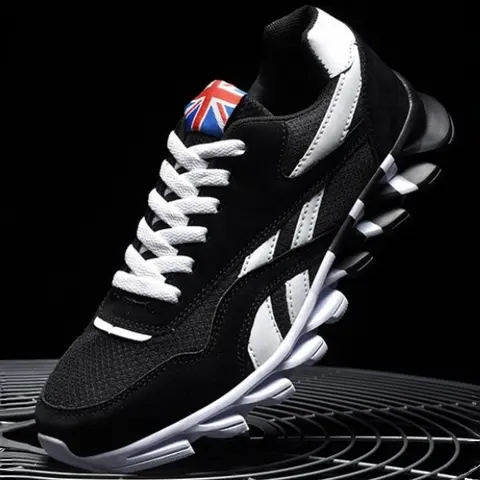 Family Matching British Flag Sports Shoes, Sneaker, Vintage Casual Design, Breathable Mesh, Stripe Decoration, Anti-Slip Sole