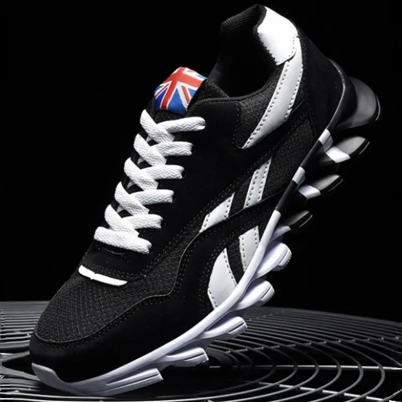 Family Matching British Flag Sports Shoes, Sneaker, Vintage Casual Design, Breathable Mesh, Stripe Decoration, Anti-Slip Sole