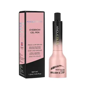 Liquid Microblading Eyebrow  Pen,Square Angled Eyebrow Brush  Hair-Like Strokes Easy To Color Long  Lasting Quick Drying Natural Shaping  Outlining Filling Brow Makeup Cosmetic