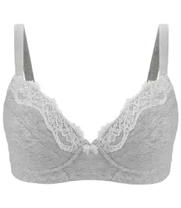 Women's Non-Wired, Cotton T-Shirt Bra, Padded Cotton Bra Soft for Everyday Wear, Friendly suitable for Maternity