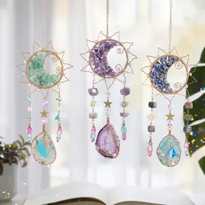 Creative Crystal Sun Catcher, Hanging Decoration, Hanging Ornament, Wall Hanging Ornament for Home Garden Living Room, Home Decor, Room Decor, Birthday Gift, Hangable