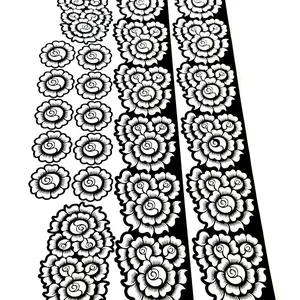 Henna Stencils Complete Set Palm Feet Fingers Design for Temporary Henna Tattoos Unique Patterns Suitable for Various Occasions and Events, Henna Art, Paper Sticker