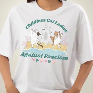 Childless Cat Ladies Against Fascism, Childless Cat Lady For Kamala, Kamala For 2024, Madam President Kamala 2024, Kamala 47 Election 2024