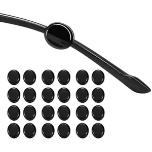 12Pairs Glasses Temple Grips, Anti-slip Silicone Eyewear Retainer, Mini Round Ear Hook Grips for Glasses Sunglasses