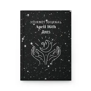 Astrology Journey Journal for Aries - Celestial Themed Notebook, Star Sign Gift, Daily Planner, Self-Reflection Diary, Zodiac Decor