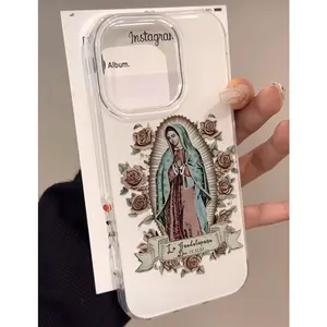 Our Lady of Guadalupe Fashion Anti Drop Design TPU Phone Case Suitable for IPhone 17 16 15 14 13 12 11 Pro Max Air Plus