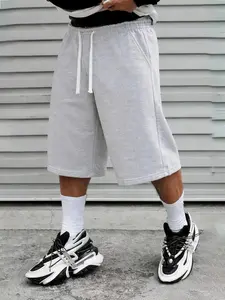 Men's Oversized Wide-Leg Sweat Shorts - 3 Colors, Breathable, Suitable for Gym, Daily Wear