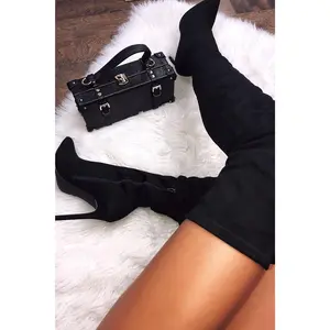 Vicky Over The Knee Boot - Black Vicky Over The Knee Boot - Black