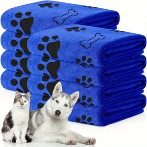 2pcs Soft Microfiber Dog Towels - Quick Dry, Absorbent Pet Bath & Grooming Towels For Dogs Dog Towels Pet Bath Drying Towels Dog