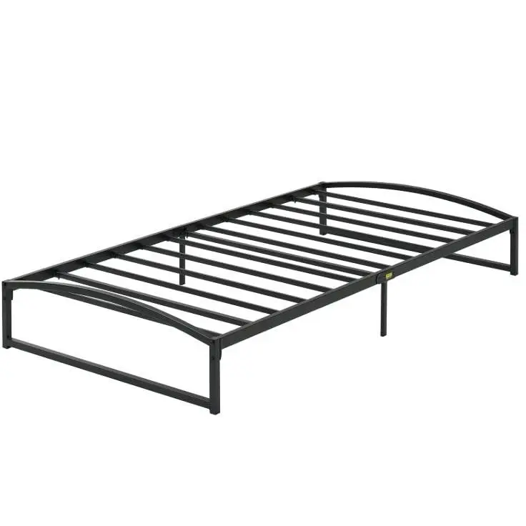Garvee Low Bed Frame King Size, 6 Inch Heavy Duty Metal Platform King Bed Frame with Arch Design, Easy Assembly, Strong Bearing Capacity, Under Bed Storage, No Box Spring Needed - White
