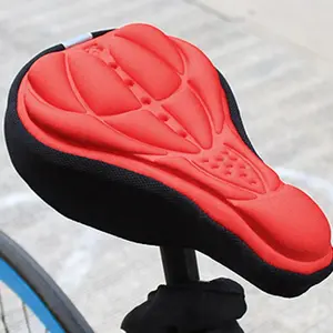 Bicycle Accessories Colorful 3D Saddle Cover, Cycling MTB Seat Cushion Protector for Fixed Gear and Mountain Bikes Durable