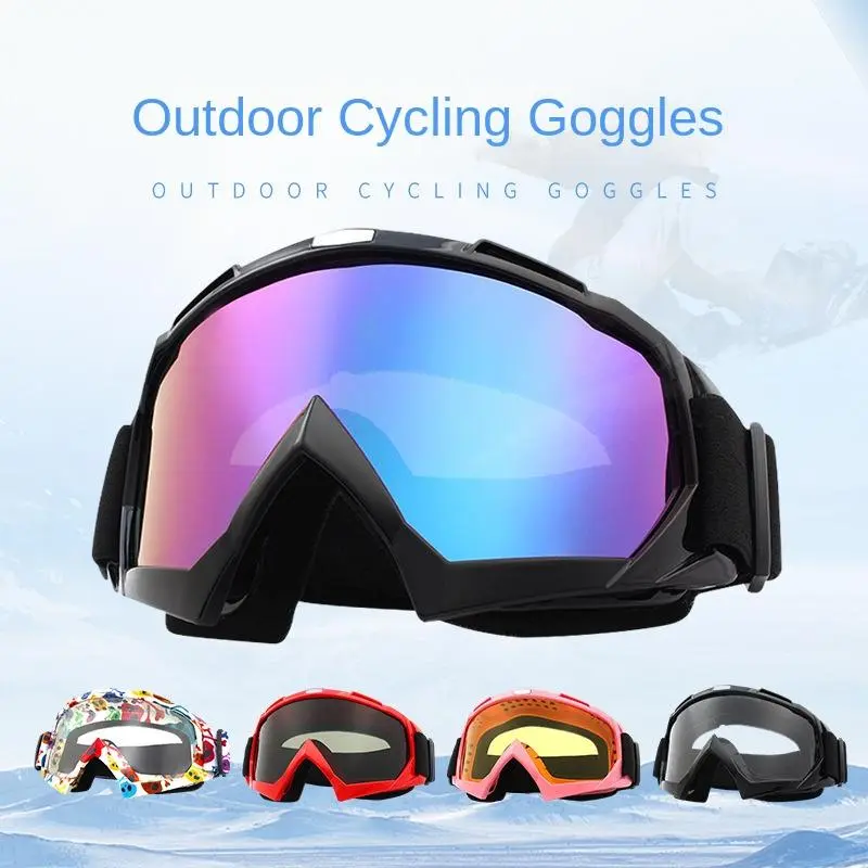 : Dirt Bike Goggles Motorcycle Riding Ski Windproof Glasses clear that fit vintage mountain desert snow sport glass Windproof Dirt motorcycle  goggle  : [Photo]