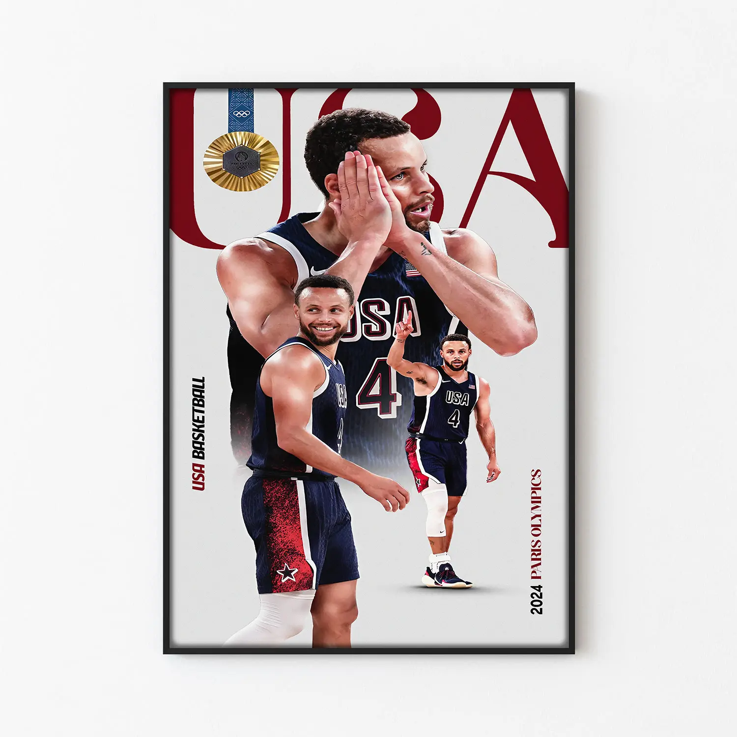 2024 U-S-A OLYMPICS Poster (PRODUCT DOES NOT INCLUDE FRAME)