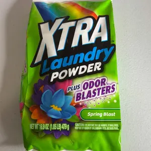 Xtra Laundry Powder Tropical Passion 20 oz Bonus Size with Oxi Clean for Effective Cleaning