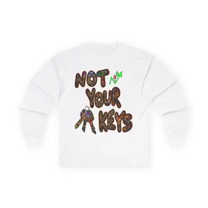 Not Your Keys Crypto Long Sleeve Tee — "Not Your Keys / Not Your Coins" Graphic Shirt
