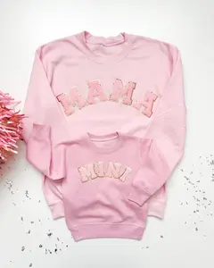 Valentines Day Sweatshirt, Mommy and Me Sweatshirts, embroidered mama sweatshirt, Valentines day mommy and me outfits, valentine shirt, mom_20 Cotton Crewneck