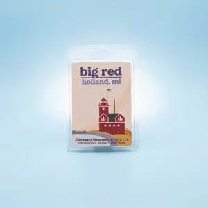 Big Red Lighthouse Holland Michigan Wax Melts - Spiced Orange, Sea Salt, Driftwood Scent