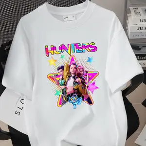 KPOP New T-Shirt Graphic Tee New Jeans Cookie Minji Hanni Danielle Haerin Hyein Shirt Y2K GrungeSuitable Summer Wear,Printed Pattern Short Sleeves,Ladies'tops,And Printed Short Sleeves. INAWLY Floral Printed Short Sleeve T-Shirt Graphic Tees Women Tops