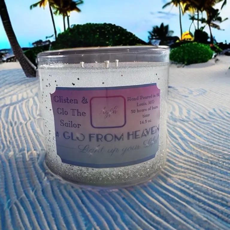 Glisten and Glo The Sailor Luxury Cologne Scented Candle