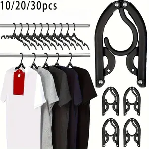 Travel Hangers, Cruise Ship Essentials Travel Essentials, Portable Cruises Must Haves, Folding Hanging Hangers for Suitcase, RV Camping Airplane, Black, Organiser