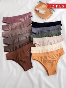 women's solid color panty, basic soft comfy breathable knicker collection for daily wear, fit underwear for all seasons, womenswear, seamless panties, casual elegant panty, soft pastel panty, soft minimalist knicker