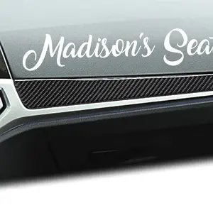 Custom name seat sticker, girlfriend seat decal, wife seat decal, car decal, window sticker, personalized bumper sticker M