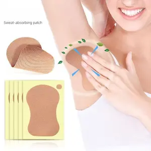 Men Women Underarm Sweat Pads Disposable Armpit Absorbent Sports Anti-Sweat Sweat Control Foot Pad 10pcs/20pcs, Unisex Deodorant Adhesive Stickers