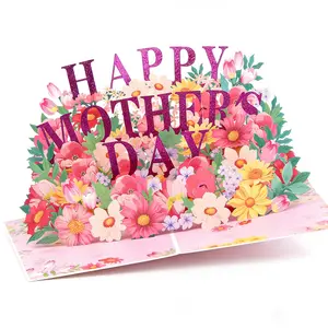 Mother's Day Card - 3D Floral Greeting Card with Heartfelt Message,Mothers Day Gifts, Elegant Handcrafted Design, Mother's Day Gift for Mom, Wife, Grandma - Premium Quality Paper & Envelope Included，mothers day card for wife