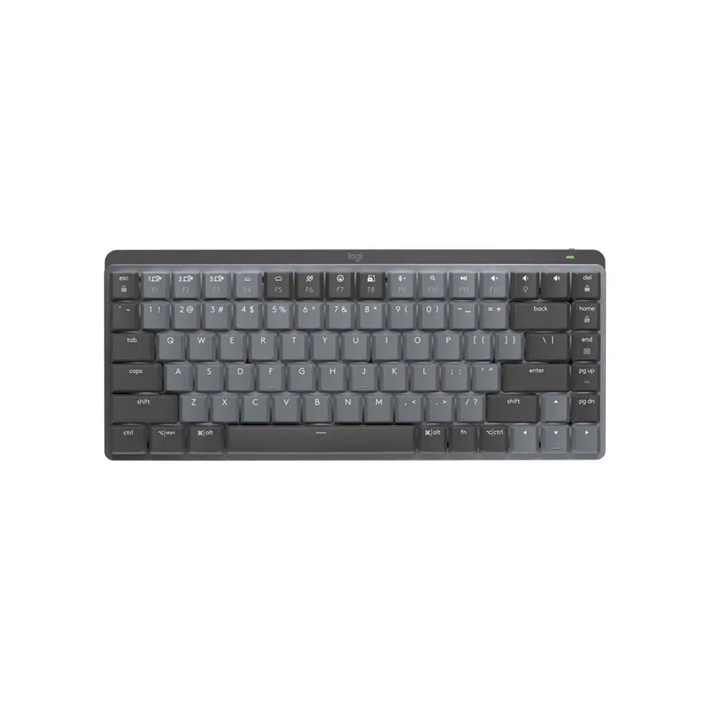Logitech MX Mechanical Mini Compact Keyboard - LED Backlight, Bluetooth Connectivity, Graphite Color, Mechanical Keys (Excellent Condition)