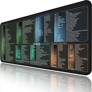 Mouse pad With Excel/Word/Power Point/Windows Shortcuts ,Non-Slip & Waterproof Large Gaming Office pc Desk mat,Over 200 Keyboard Shortcuts Mousepad 27.6"x11.8"