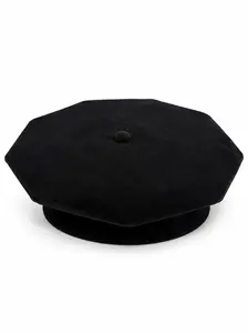 Doctoral Graduation Tam 8 Sided with Button,Doctorate Cap,Black Velvet Doctorate Cap