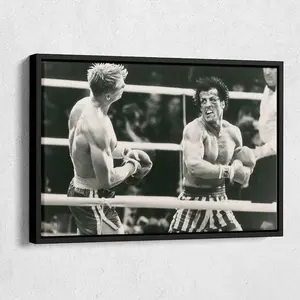 Rocky Balboa vs Ivan Drago Poster Movie Boxing Poster Wall Art Home Decor No Decor Art