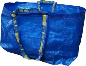 IKEA FRAKTA Large Blue Carrier Bags, Durable Shopping Bags, Pack of 40