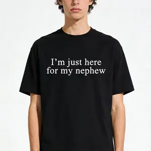 I'm Just Here For My Nephew Shirt, New Future Aunt T-shirt, Cute Auntie Graphic Tee, Funny Titi Clothing