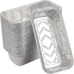Loaf Pans [50 Pack] 2Lb Heavy Duty Disposable  Foil  Bread Tins Standard Size - 8.5" X 4.5" X 2.5"  for Homemade Cakes & Breads