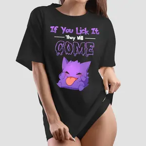 3D Anime Pokemon Gengar They Will Come  Fandom  Tshirt VA310196 T-shirts, Crewnecks, Hoodies – Gifts Suitable for Anyone