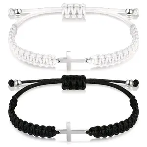 briaded rope cross Bracelet