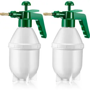 2 count 50 oz Handheld Garden Pump Sprayer Bottle Hand Held Lawn  Pump Sprayer with Adjustable Nozzle for  Watering Weeds (Green)