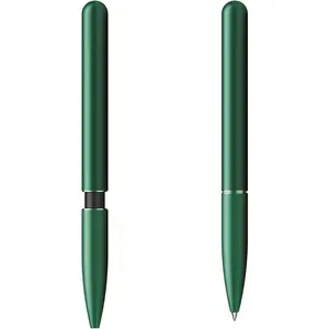Ballpoint Pen - Precision Milled  with  Closure Mechanism and   Refill - Award Winning Design ( Green)