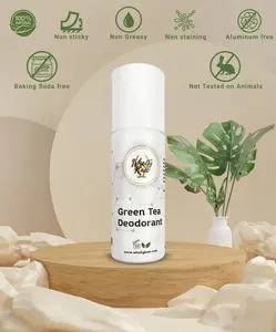 WhollyKaw Green Tea Deodorant - Dermatologist Tested. Aluminum free, Baking Soda free. Oil free. Non staining. Non greasy. Paraben free. Made in USA