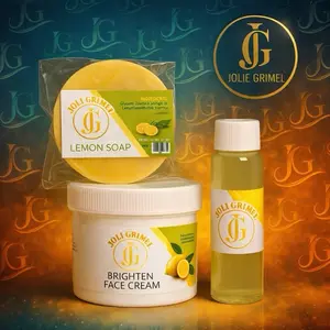 JG Face Brightening set of (3) in lemon, carrot, and citrus for Beautiful Radiance glow Radiant