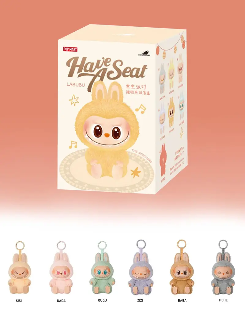 Pop Mart Labubu The Monsters HAVE A SEAT Blindbox 1 Box Halloween Christmas Holiday Gift