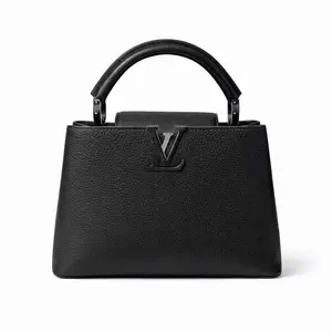 Pre-owned Louis Vuitton Calfskin Tote Bags BJ11018050135 Capucines BB Black Tote